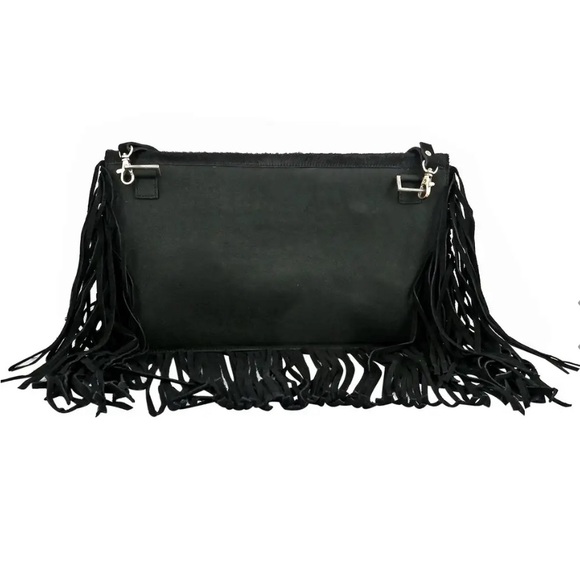 Bajalia Yamini Calf Hair Fringe Shoulder Bag - Picture 2 of 8